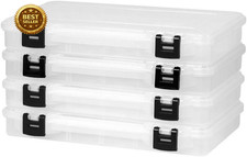 Prolatch 3700 Stowaway 4-Pack, Clear and Black, Prolatch Locking System, Transpa picture
