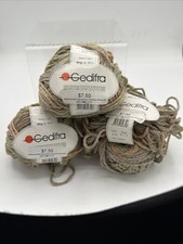 Gedifra California Yarn Lot Of 3 Made in Italy  50g / 70m Each Irregular Shape picture