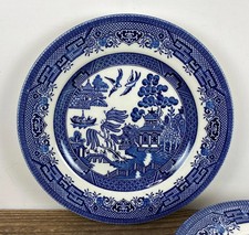 Churchill Blue Willow Salad Plates Set of 4 8