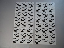 Mrs. Grossman's  Halloween Black Bats  Scrapbooking Stickers Set 16 Strips 1994 picture