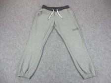 Vuori Pants Womens Small Gray Laguna Joggers Fleece Drawstring Pockets Workout picture