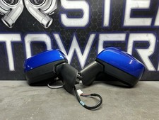 2015-2021 Subaru WRX STI OEM Side Mirrors Pair LH RH Heated WRB Rally Blue 15-21 picture