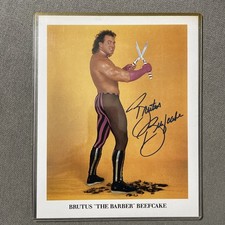 Brutus The Barber Beefcake WWE WWF Autographed Wrestling Photo picture