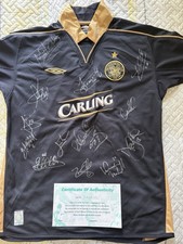 Celtic FC Carling Team Signed Soccer Jersey Original Scottish Premiership COA picture