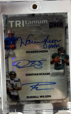 Leaf Metal 2026 TRItanium Triple Auto T-17 Warren Moon McNabb Wilson picture