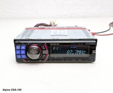 ALPINE CDA-105 1 DIN IN-DASH CAR STEREO CD PLAYER MP3/WMA/AAC USB iPOD CONTROL picture