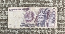 Mexico 50000 Pesos Banknote 1989 Cuauhtemoc FC Series Circulated picture