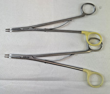 Pair of Pilling Weck 137081 Horizon Open Ligating Curved Small 8