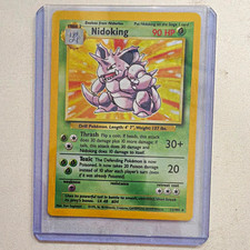 Wizards of the Coast Nidoking 11/102 Base Set Holo Rare Unlimited 90 HP ENG picture