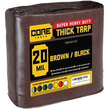 Core Tarps Extreme Heavy Duty Tarp 20 Mil Waterproof Tarpaulin Cover Resistant picture