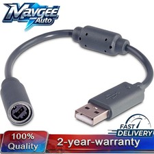 2x USB Breakaway Dongle Cable Cord Adapter For Xbox 360 PC Wired Controller US picture