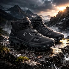 All Men's Size US On Running Cloudrock Mid Wp Black 3MF10161043 7-11 picture