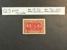 US Scott # Q 3 MNH Jumbo Parcel Post SCV $ 9.00 picture