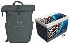 XS Power D3400 3300 Amp AGM Power Cell Car Audio Battery + Backpack picture