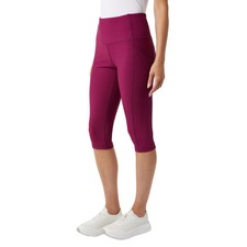 32 Degrees Cool Women's Ribbed Active Crop Pockets Legging New with Tags picture