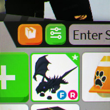 Adopt Me Shadow Dragon FR Game Item/Asset Flyable Rideable ID 0 picture