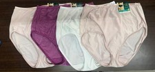 4 pack VANITY FAIR Brief ILLUMINATION 13109 Panty Assorted Colors Size - 8 / XL picture