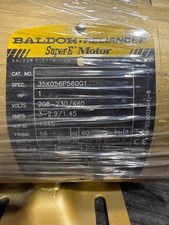 NEW-OPENBOX: BALDOR MOTOR 35X056P560G1/ 1HP/ 3PHASE/ 208-230/460V/60HZ/1745RPM picture