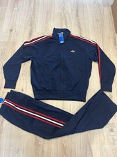 adidas Mens Firebird Set Top Bottom FIFA USA Blue Gold Jacket Pants picture