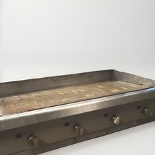 Commercial Countertop Gas Flat Top Griddle, 4 Burner, Manual Controls, Stainless picture