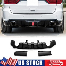 Gloss Black Rear Bumper Lip Diffuser W  LED For 2011-2026 Dodge Durango R/T SRT picture