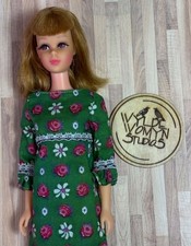 Vintage Mattel Barbie Francie Doll Bendable Leg Japan  1965 with Mom Made dress picture