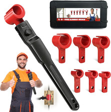 6 in 1 Door Hinge Adjustment Tool Kit Door Gap Adjustment Tool for Precise Hinge picture
