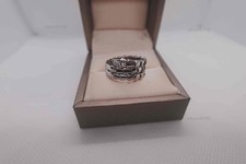 NeW Ring Serpenti .Viper Double Coil 18K white Gold diamond BV size 7 picture