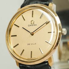 *Vintage 1970s* OMEGA De Ville TOOL.104 Manual Winding Gold Swiss Made 33mm Mens picture