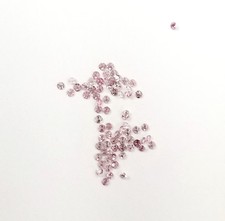Rare Loose Diamond Fancy Color Small PINK 100% Natural Round Cut Brilliant 1mm picture