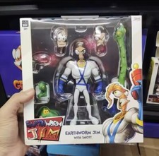 Earthworm Jim Action Figure Collection Game Peripherals Worm Body Jim Heads. picture