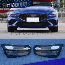 A Pair For 2022-2026 Genesis G70 Headlights Headlamps Lampshade Lens Cover US picture