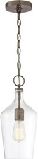 Nuvo Lighting 60/6748 Hartley Pendant Antique Copper and Clear picture