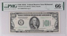1934C $100 Federal Reserve Note Richmond Fr. 2155-E PMG 66 EPQ - Finest Known picture