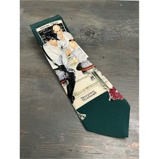 NWT Vintage 1993 Norman Rockwell 'The Runaway' Silk Necktie picture