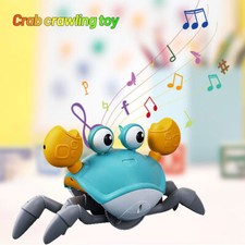 Hot Sensing Crawling Crab Baby Toy Light Projection Simulation Interactive Toys picture