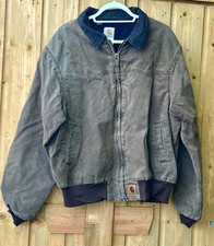 VTG Carhartt J14 CHT Santa Fe Jacket Faded Distressed Style Light Brown XL picture