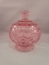 Rare Pink LE Smith Moon & Stars Compote Lidded Compote Candy Dish With Lid picture