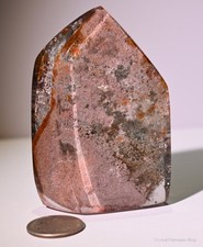 Lodolite Garden Quartz Crystal Point Scenic Inclusion Quartz w Acrylic Stand picture