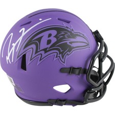 Ray Lewis Autographed/Signed Baltimore Ravens Rave Mini Helmet Beckett 49606 picture