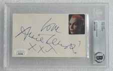 ANNIE LENNOX SIGNED SLABBED BECKETT BAS COA MUSIC SINGER AUTOGRAPHED EURYTHMICS picture