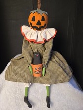 Primitive Pumpkin doll, handmade, 24 in., collectible, Dumplinragamuffin picture