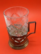 Vintage Soviet 875 silver tea glass holder, made in the Armenian SSR in 1956. picture