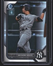 Anthony Volpe 2022 Bowman Chrome Prospect Refractor New York Yankees #/499 picture