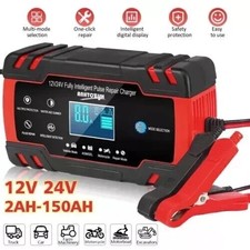 8A 12V 24V Fully-Automatic Smart Car Battery Charger Maintainer Trickle Chargers picture