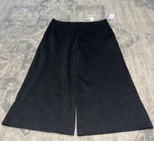 CAbi Women’s 188 Ponte Gaucho Pants Wide Leg Size 8 Charcoal Gray New picture