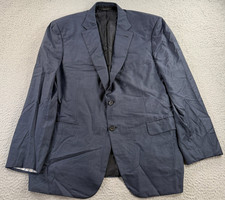 Brioni Blazer Mens 44R Blue Super 170s Silk Micro Check Italy Sport Coat picture