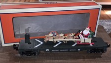 Lionel O Gauge Santas Sleigh Flatcar Train 6-26667 Christmas Original Box  picture