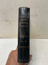 1851 Harper's New Monthly Magazine Vol 3 MOBY DICK 1st Appearance Town-Ho Story picture