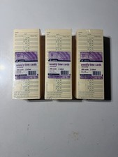 3 Days Packs Adams Time Cards 2-sided 9675-200 QTY 600 picture